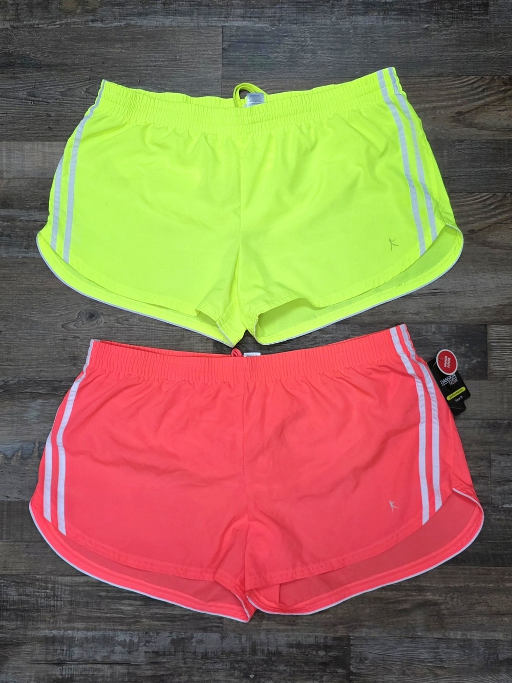 CLOSET SALE ~ ONLY $20 NEW Lot 2 Pretty NEON COLORS Danskin Athletic Shorts XL